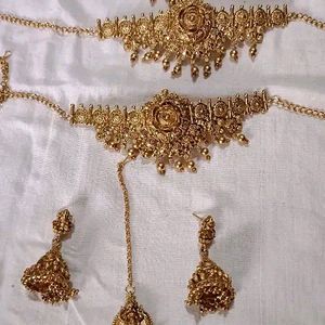 Golden Bridal Jewellery Set