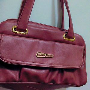 Classy Hand Bag Maroon Colour