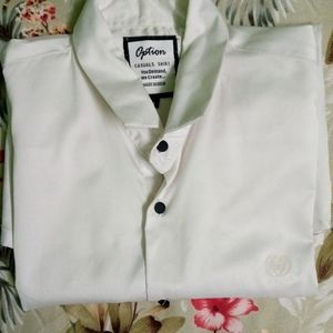 White Shinny Shirt - S