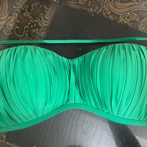 NECK STRAP BRA IN GREEN