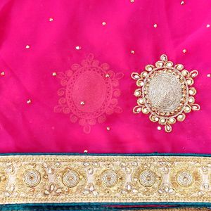 New Fully Embroidery work Saree