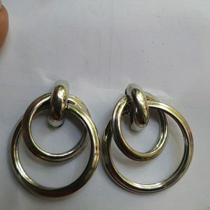 Sliver Toned Hoops