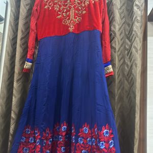 Multi Colour Gown With Work