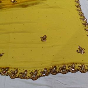 Yellow Complete Salwar Suit Embroidered