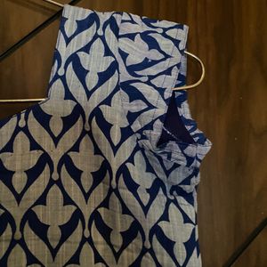 Blue Color Short Kurti