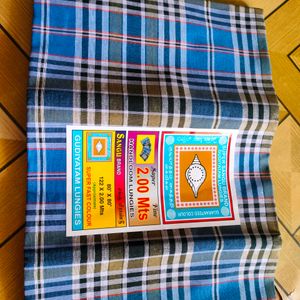 Men's Cotton  Checks Lungi