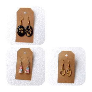 Beautiful Resin Earrings Made With Love