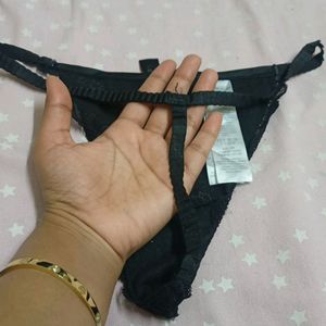 Black Net Thong