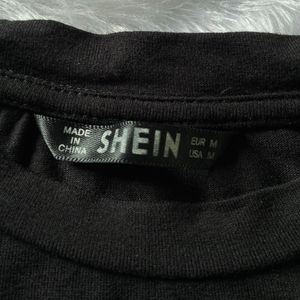 Shein Black Tshirt