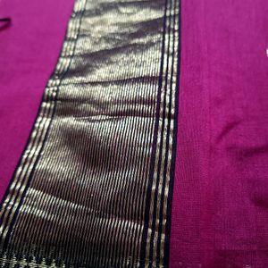 Pure Maheshwari Silk Zari Border