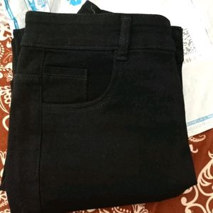 Women skinny Mid Rise Black Jeans