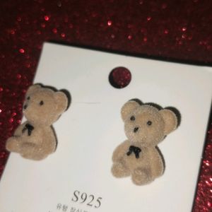 Korean Teddy Earrings