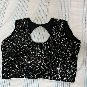 Black Shimmering Blouse