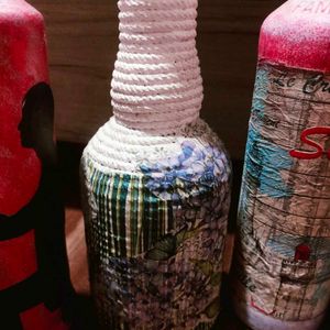 Decoupage Bottles