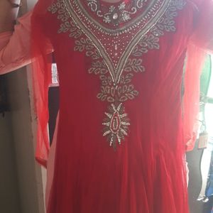 Anarkali Kurta Lightly Used But Stil Look Nice