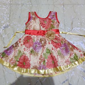 Beautiful Floral Print Frock