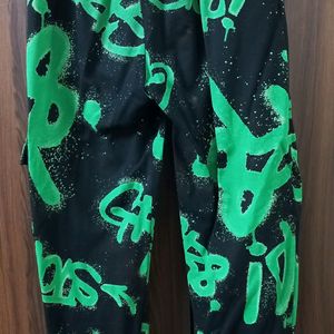 Black And Green Sweatpants