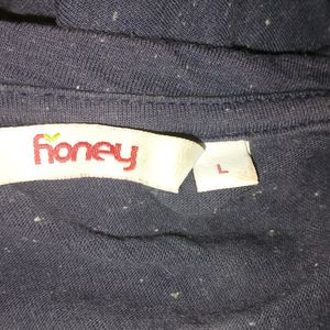 Navy Tshirt Honey By Pantaloons L