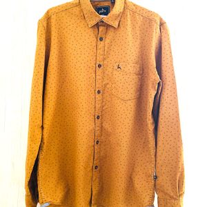 Mustard Color Full Shirt For Men