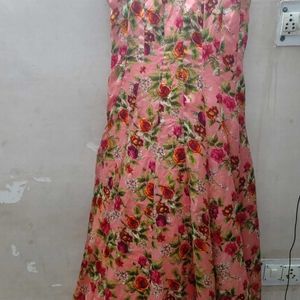 Printed Women Gown Dress