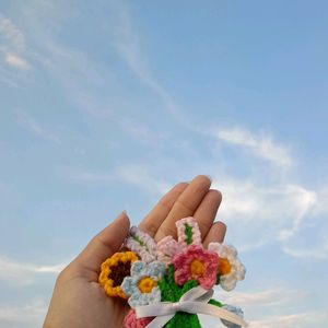 Crochet Bouquet Keychain 💐