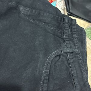 Black Pocket Jeans