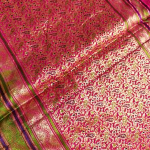 100% Pure Mysore Crepe Silk Saree