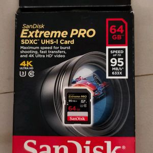 Memory Scandisk 4k Extreme Pro SDXC UHS-I