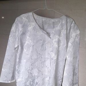 White  Blouse Top For Women