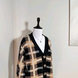 🆕 Pinteresty Checkered Cardigan