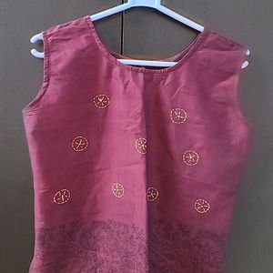 Elegant Purple Sleeveless Top