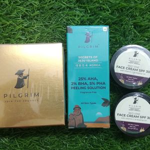 Pilgrim Gold Mask And Peeling Solution + Freebies