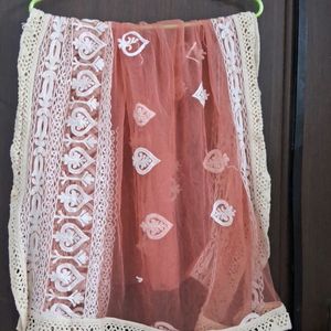 A Beautiful Dupatta With Emboidery Work