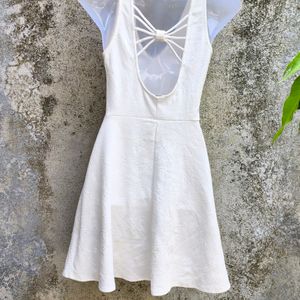 CUTE WHITE MINI FROCK