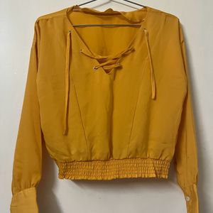 Ajio Mustard Yellow Top