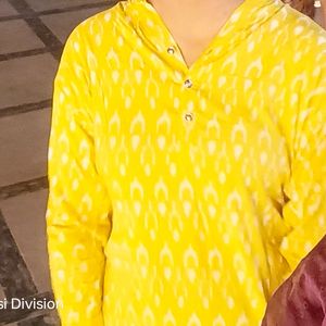 Yellow Short Kurti Type Top For Women ❤️