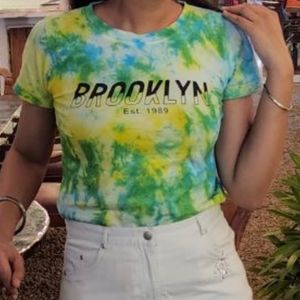 Multicolour Brooklyn Texted Top