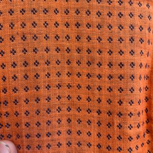 Orange Colour Stitched Shirt For Men