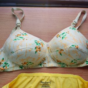 Bright Yellow Romantic Lingerie Set