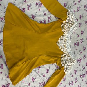 Mustard Flared Top |