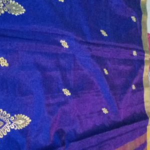 Gold Colour Pallu New Saree