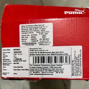 PUMA SLIDES 100% ORIGINAL WITH BOX UK 8