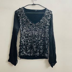 Gucci Black Sequin Trendy Top