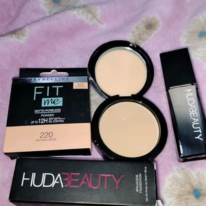 Huda beauty Foundation And Maybelline Compact