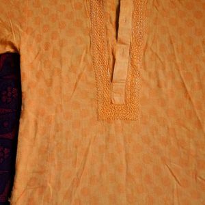 yellow Short Kurti