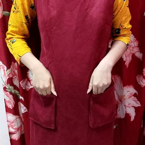Classy Dress Top Rose Red Colour For Women