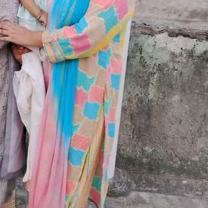 multi color afghani suit