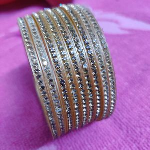 Set Of 8 Golden Bangles