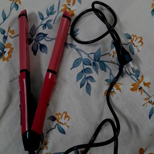 2in 1 Hair Straightener And Curler