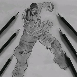 Hand Made Artwork Hulk